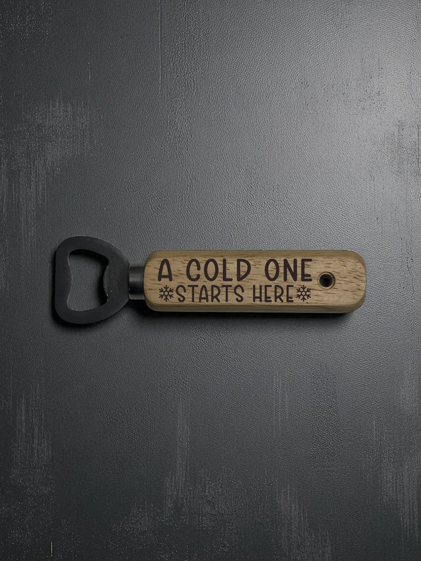 Artisan Engraved Wooden Bottle Opener
