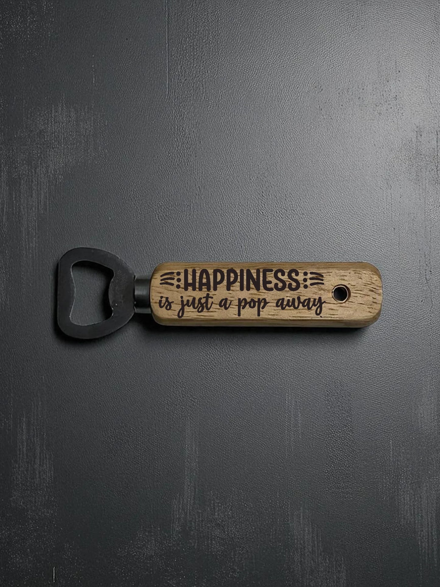 Artisan Engraved Wooden Bottle Opener