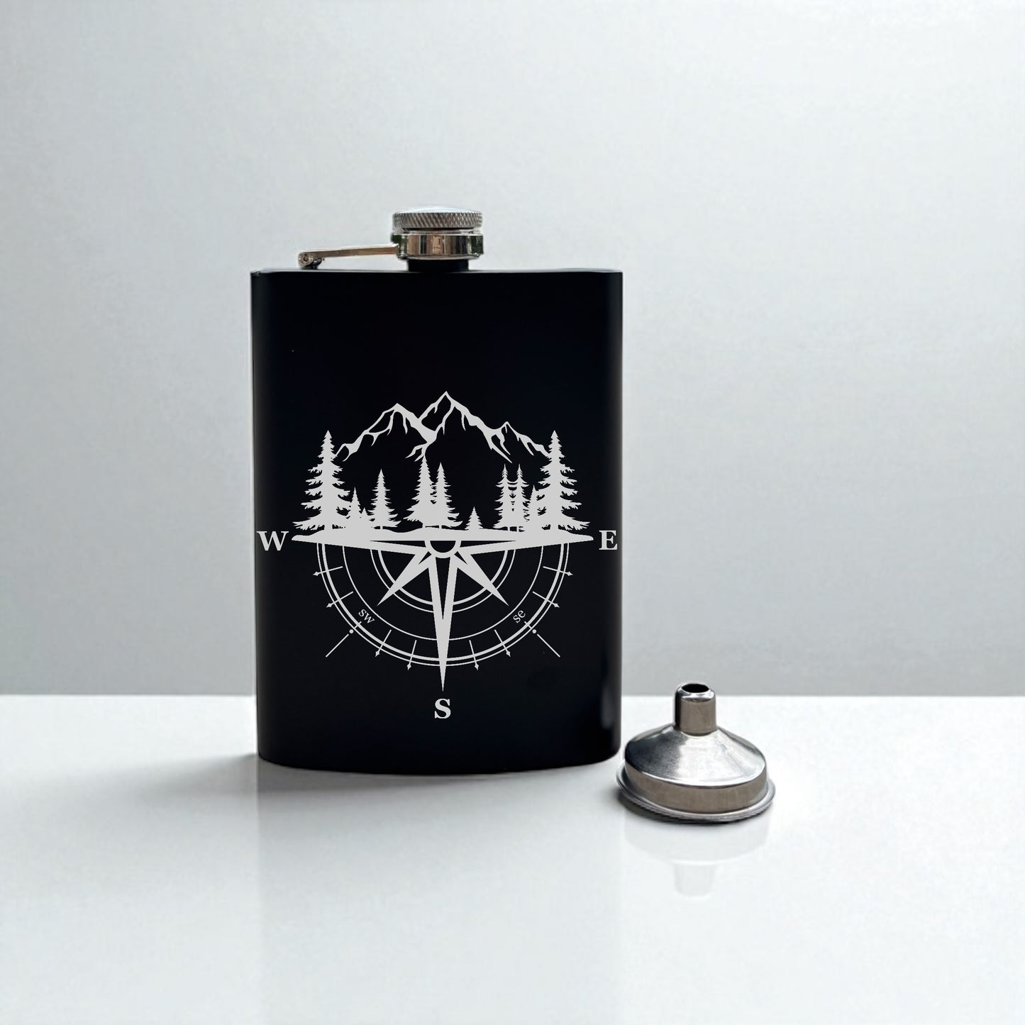 The Adventurer's Flask | Engraved Outdoor Hip Flask