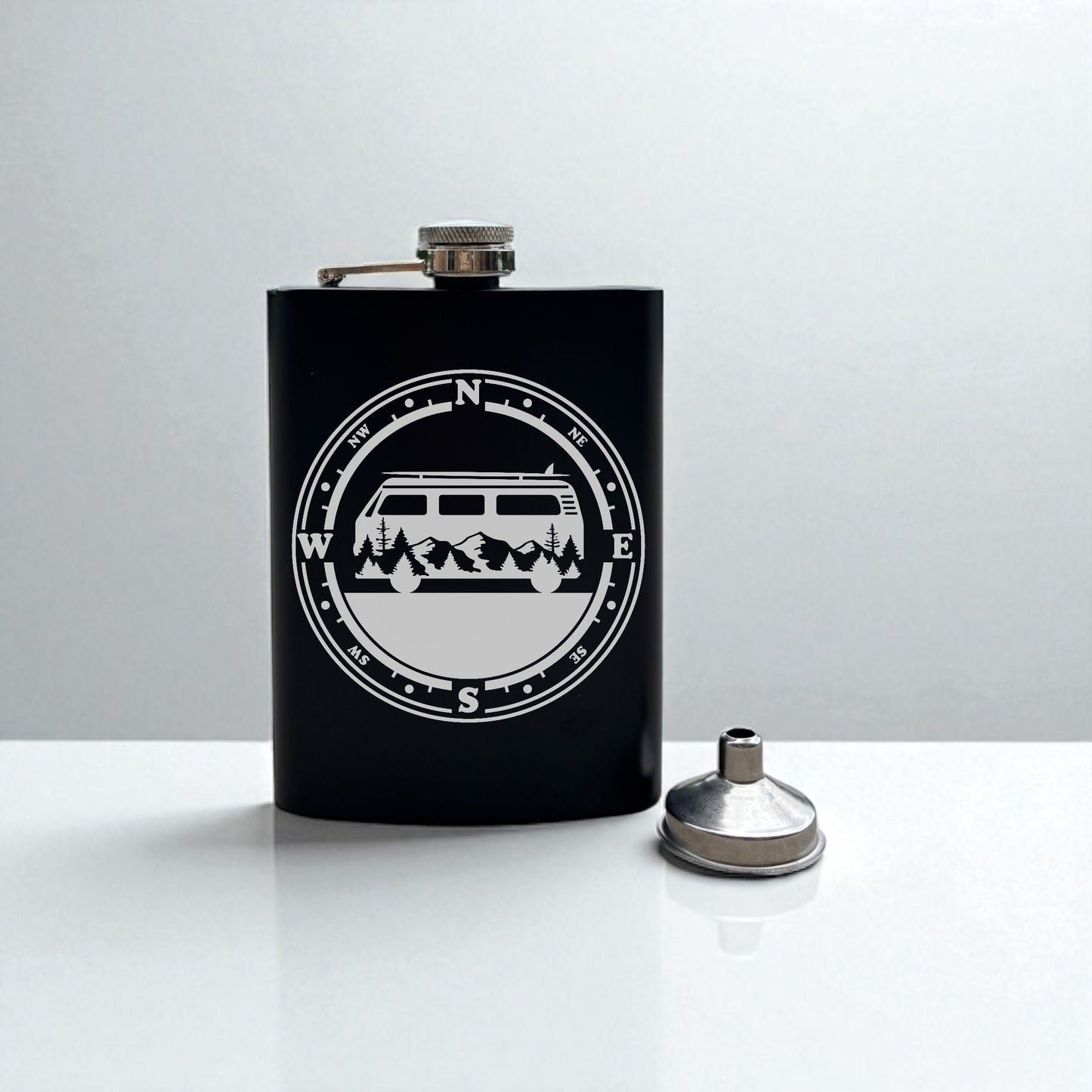The Adventurer's Flask | Engraved Outdoor Hip Flask