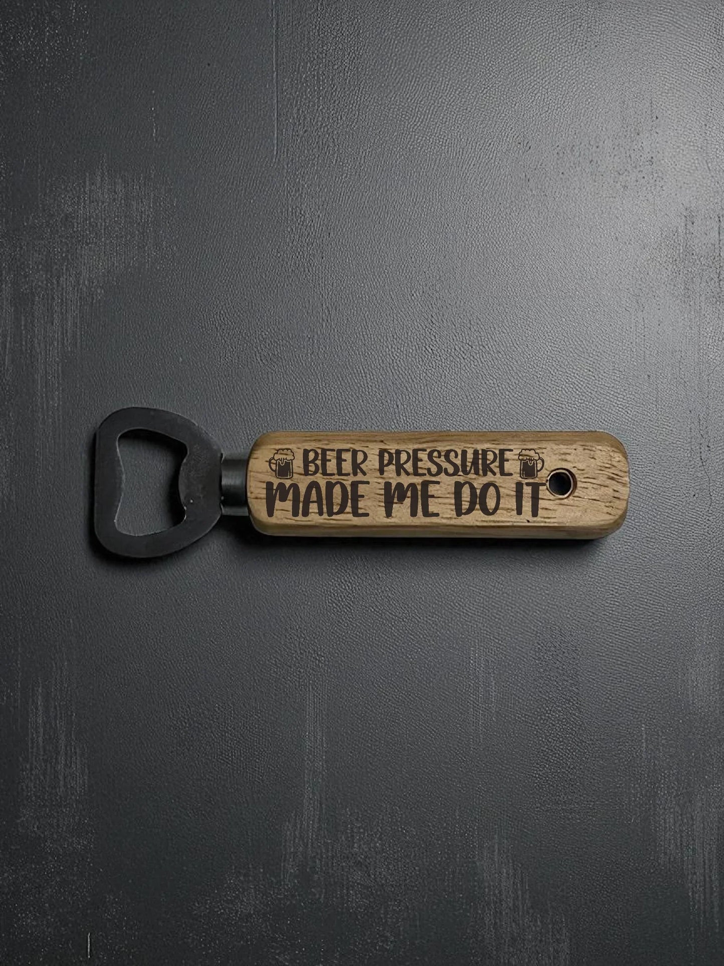 Artisan Engraved Wooden Bottle Opener