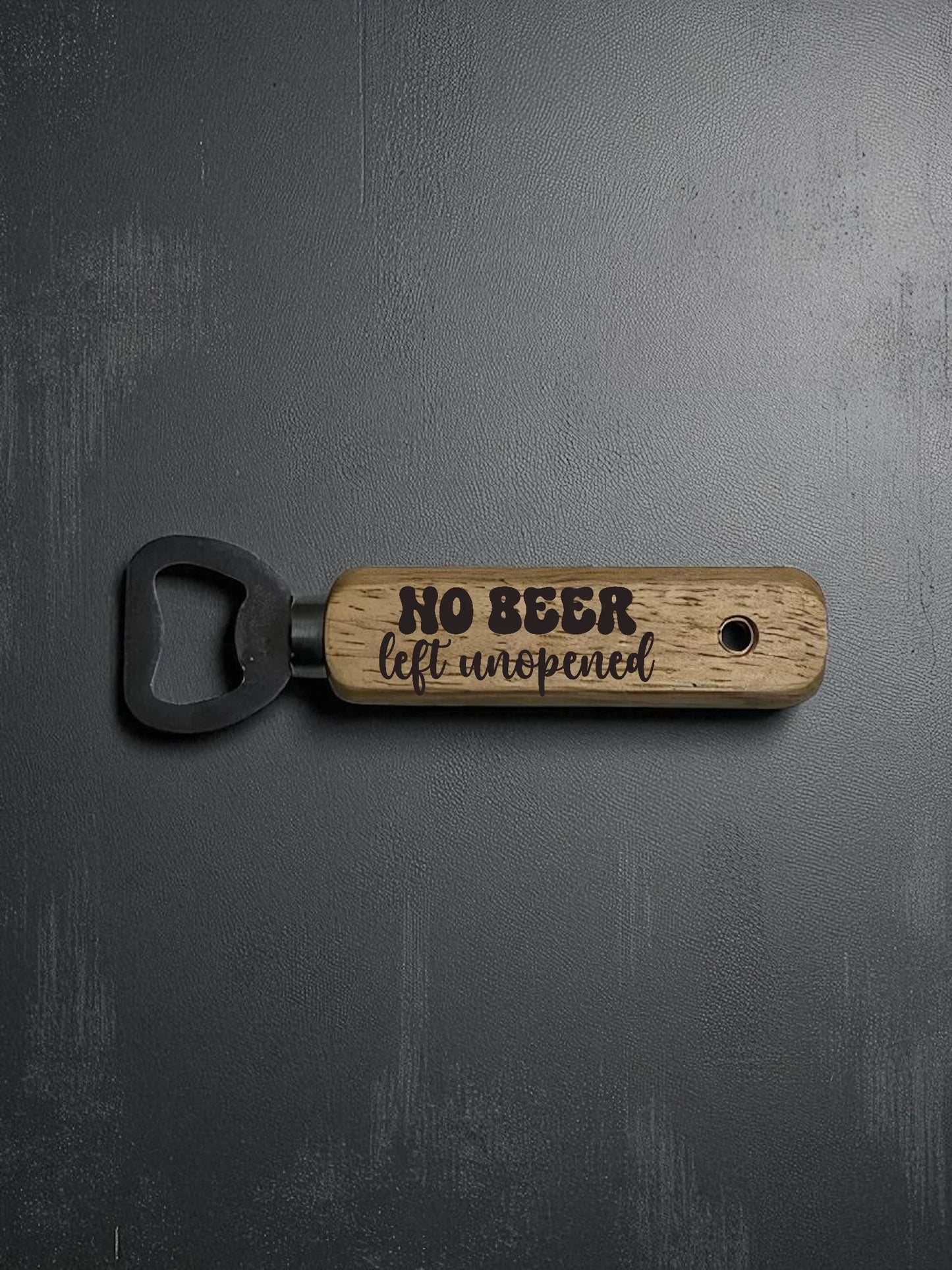 Artisan Engraved Wooden Bottle Opener