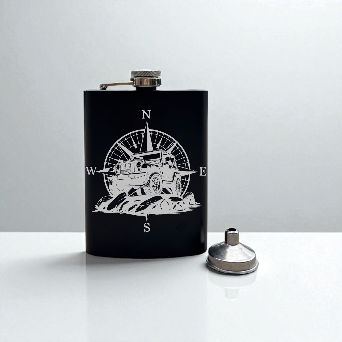 The Adventurer's Flask | Engraved Outdoor Hip Flask