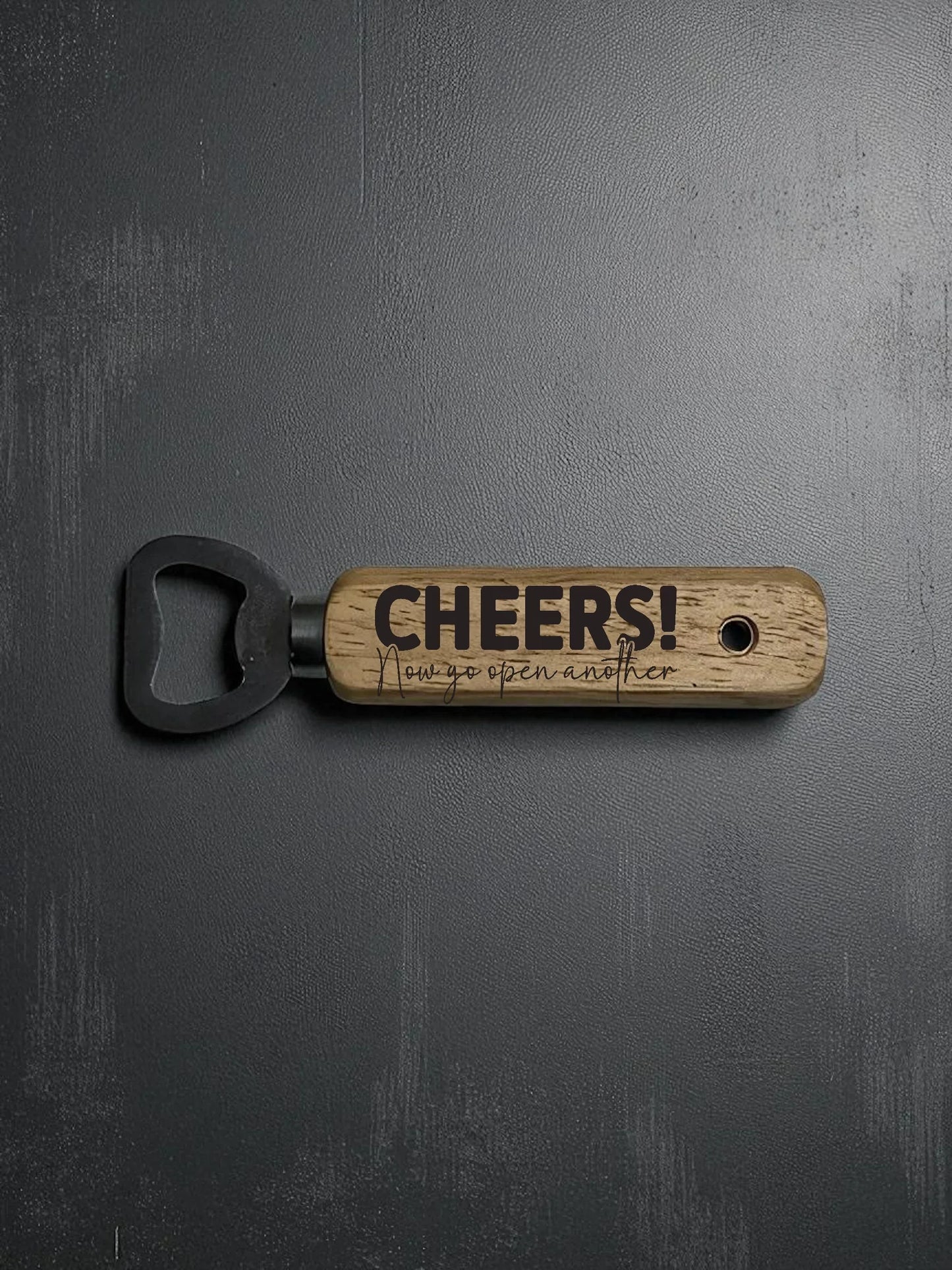 Artisan Engraved Wooden Bottle Opener