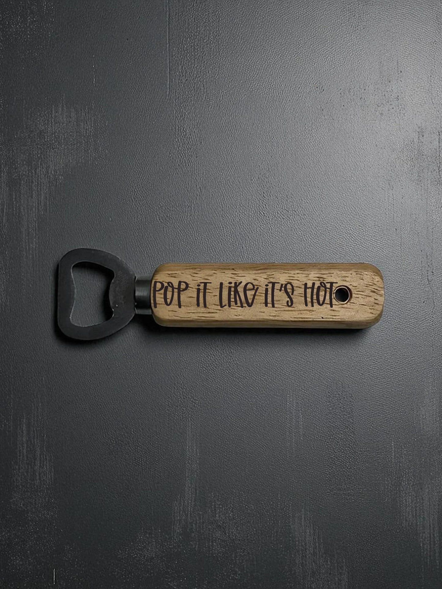 Artisan Engraved Wooden Bottle Opener