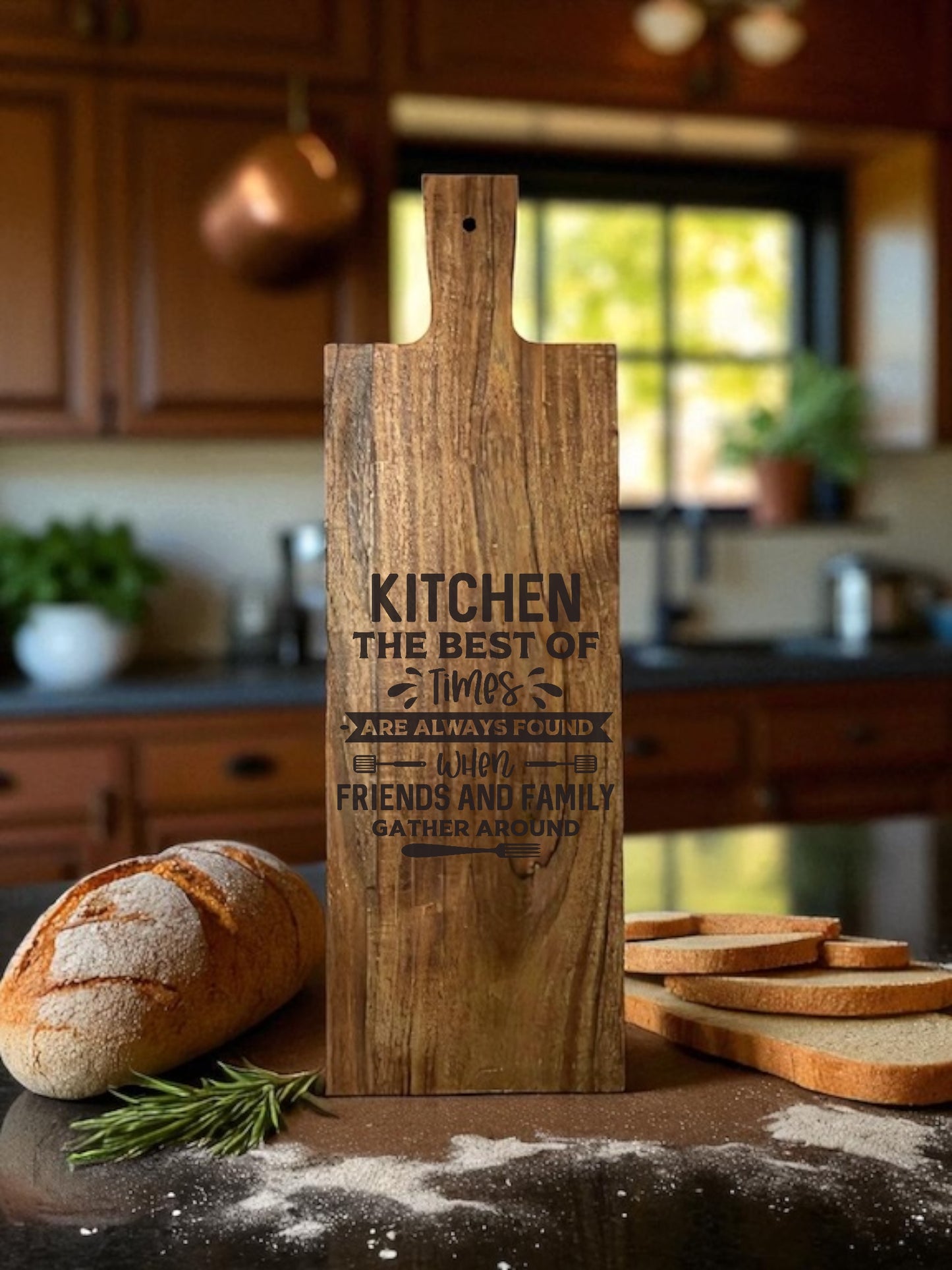 Personalized "Recipe" Engraved Wooden Serving Board | Heartfelt Gift for Mom, Sister, Love & Friendship