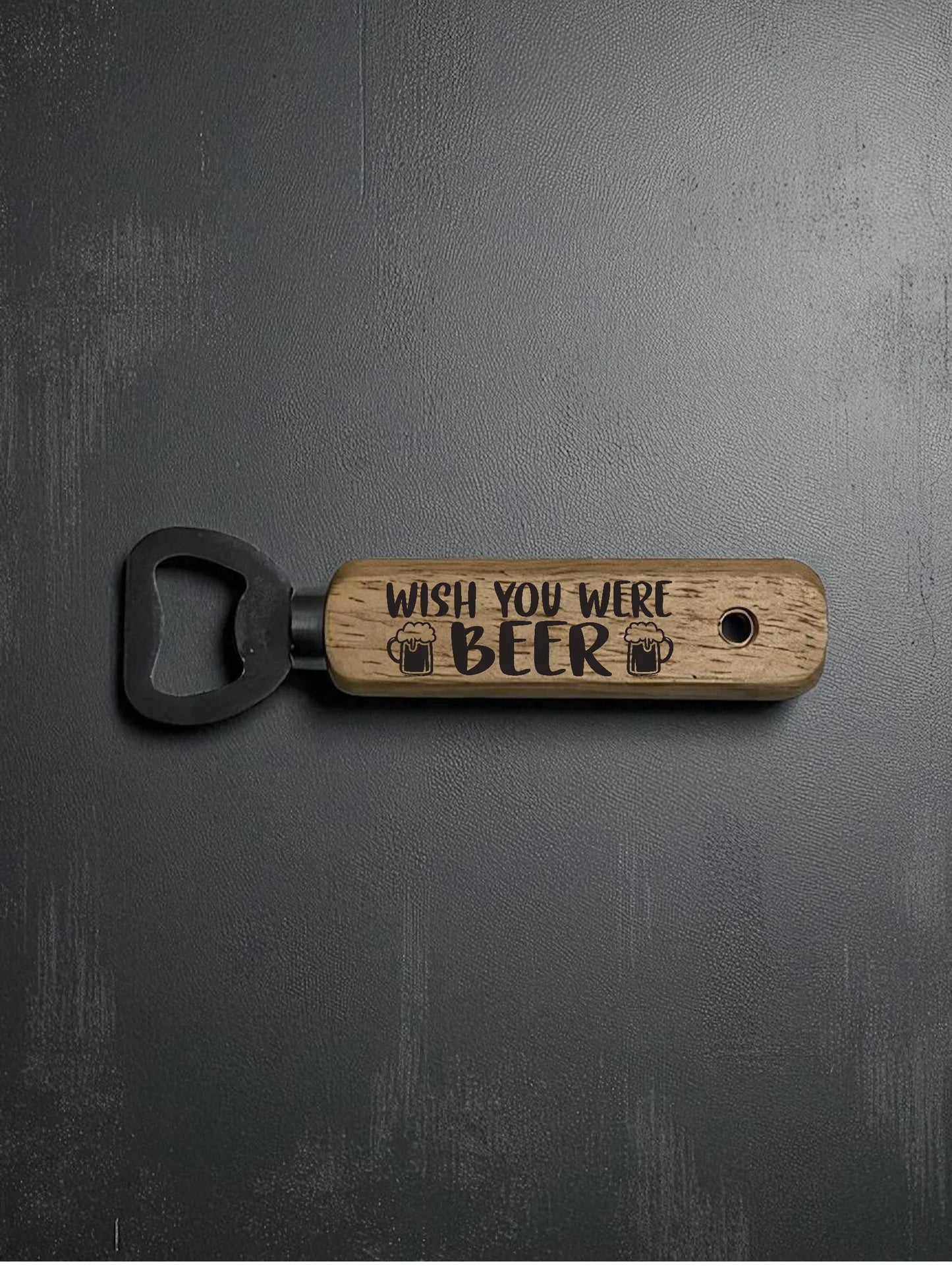 Artisan Engraved Wooden Bottle Opener