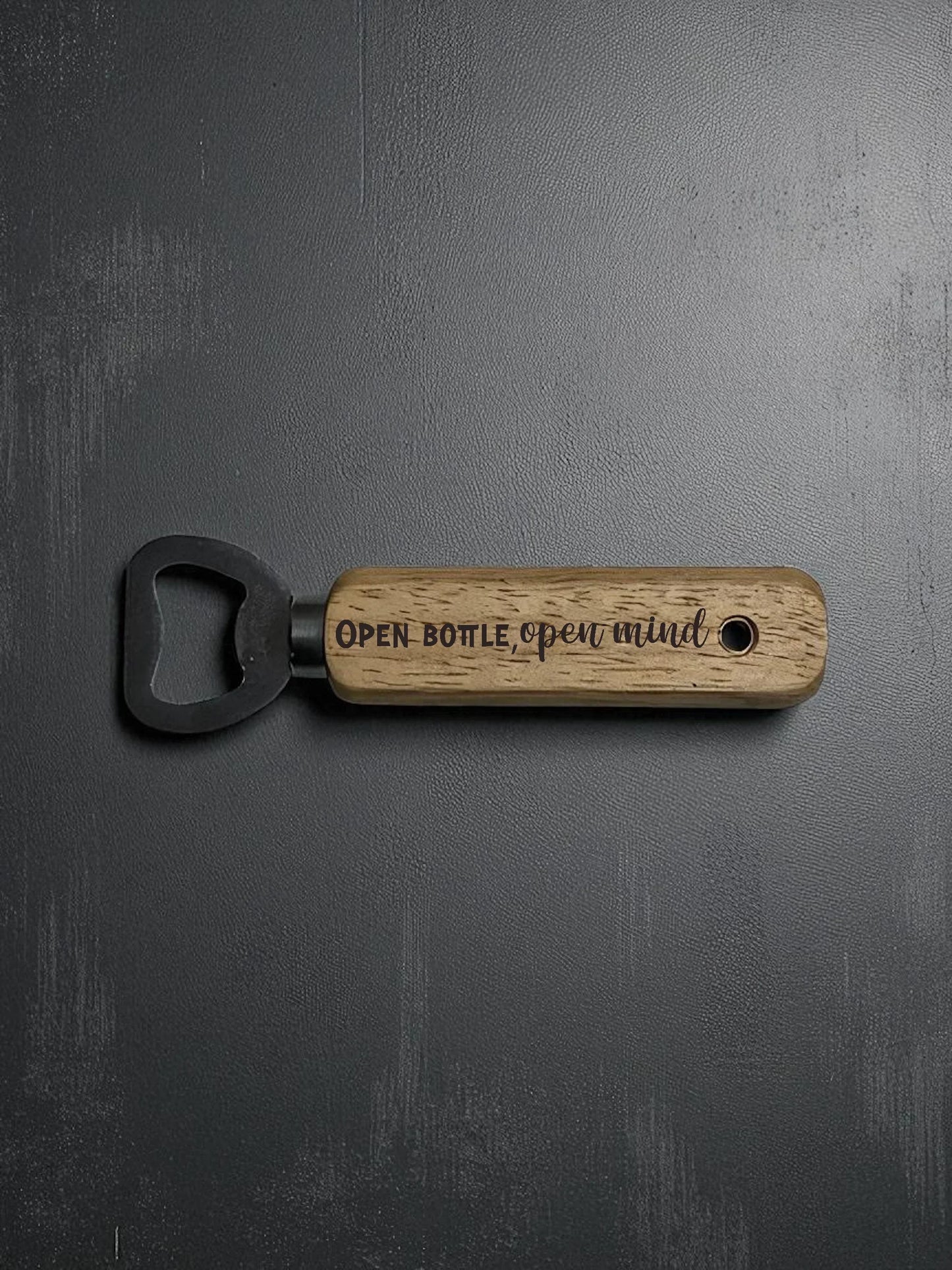 Artisan Engraved Wooden Bottle Opener