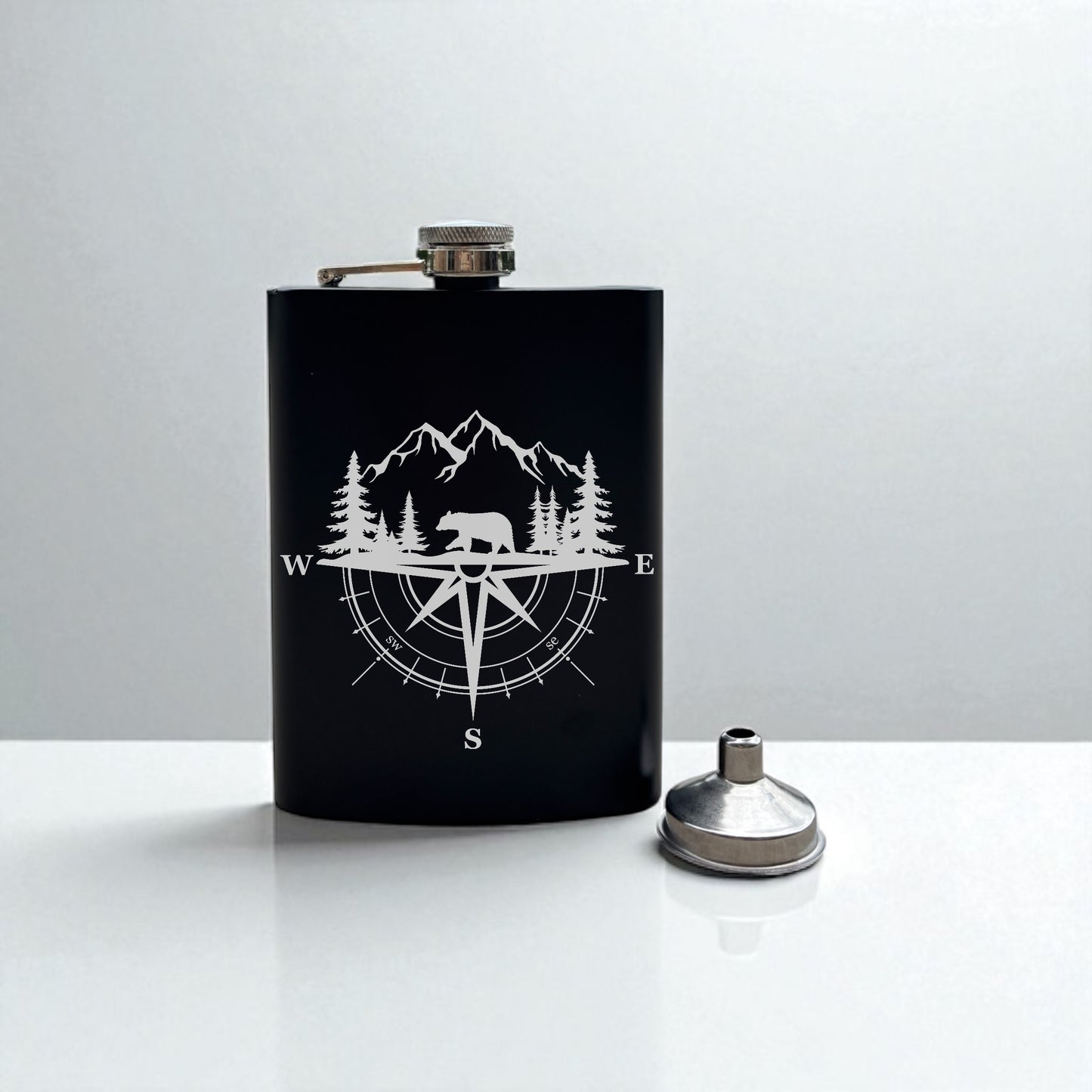 The Adventurer's Flask | Engraved Outdoor Hip Flask