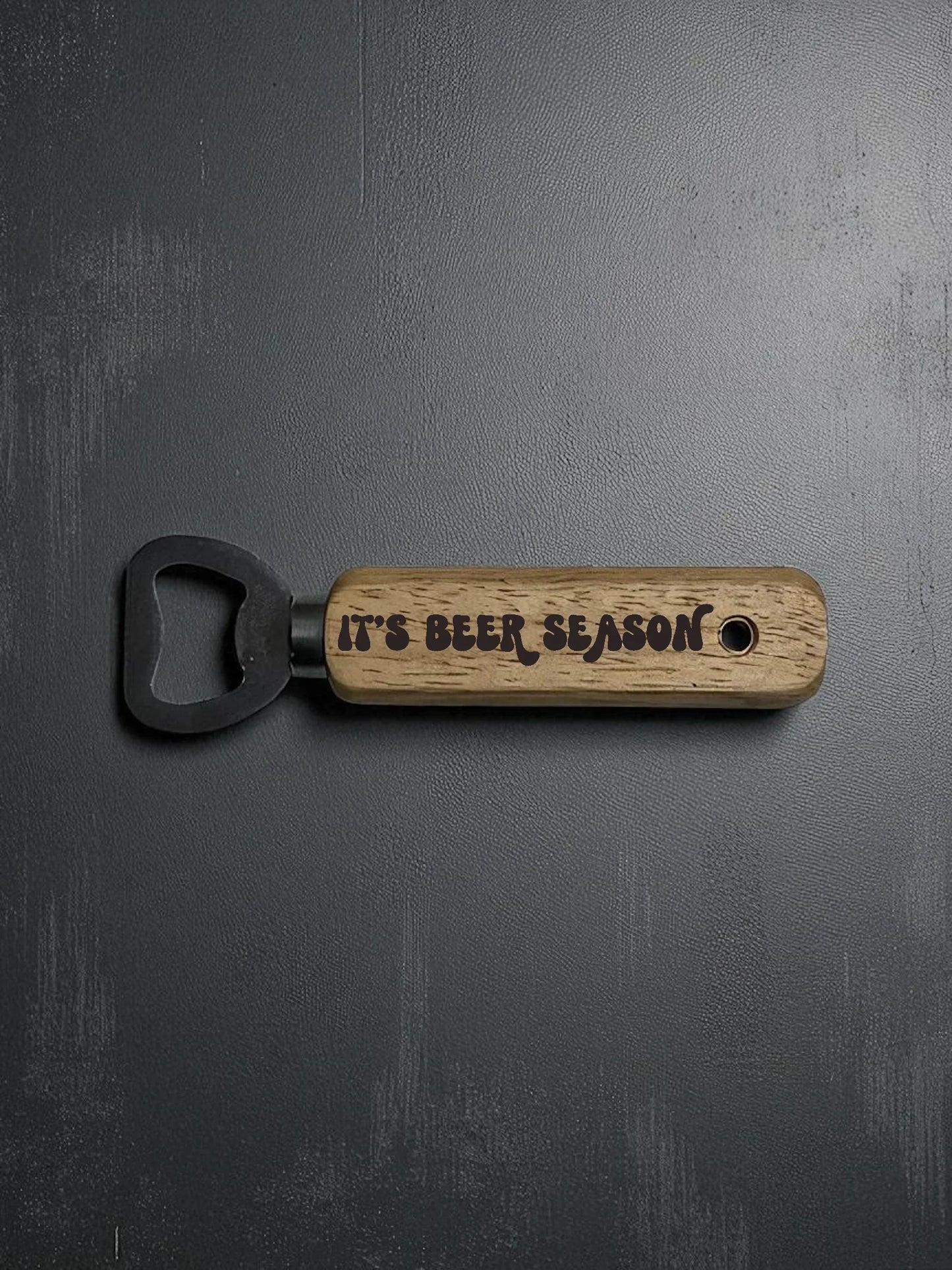 Artisan Engraved Wooden Bottle Opener