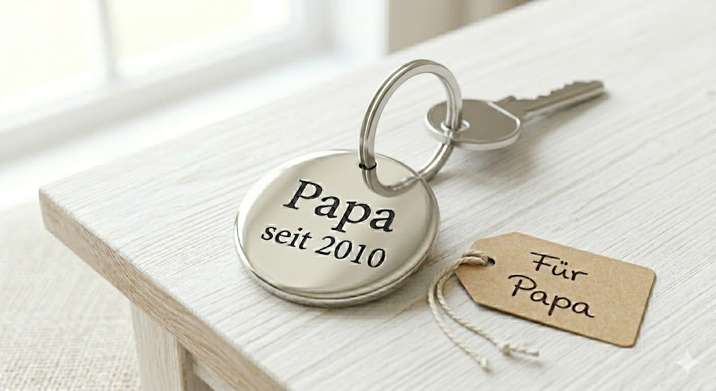 Personalized Laser Engraved Keychain | Custom Stainless Steel | Made in Luxembourg