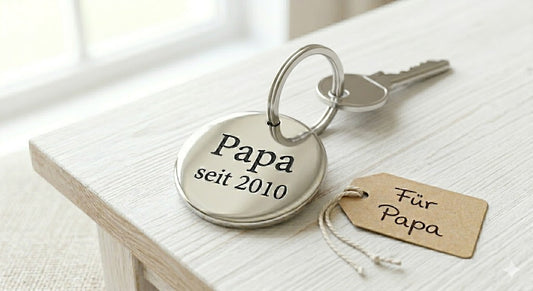 Personalized Laser Engraved Keychain | Custom Stainless Steel | Made in Luxembourg
