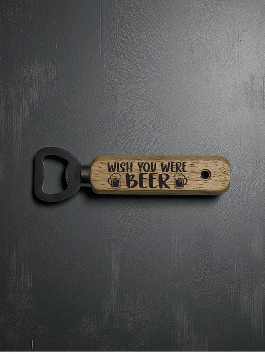 Artisan Engraved Wooden Bottle Opener