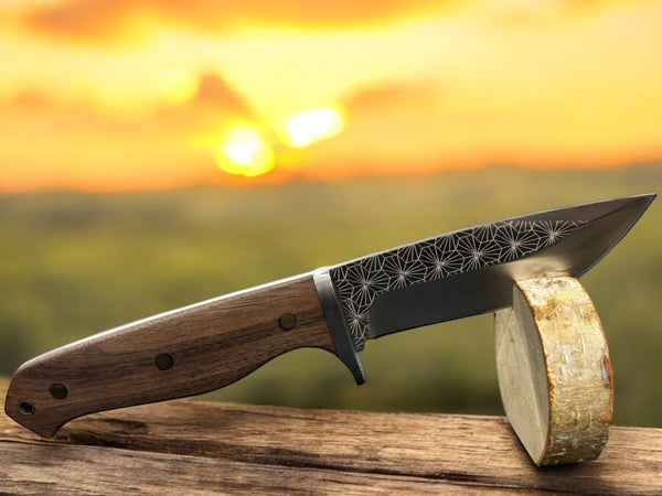 Custom Engraved Hunting Knife
