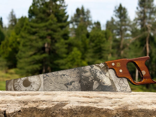 Fully Engraved Custom Hand Saw